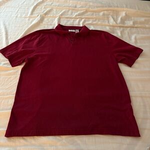 Claiborne Deep Red Polo Shirt